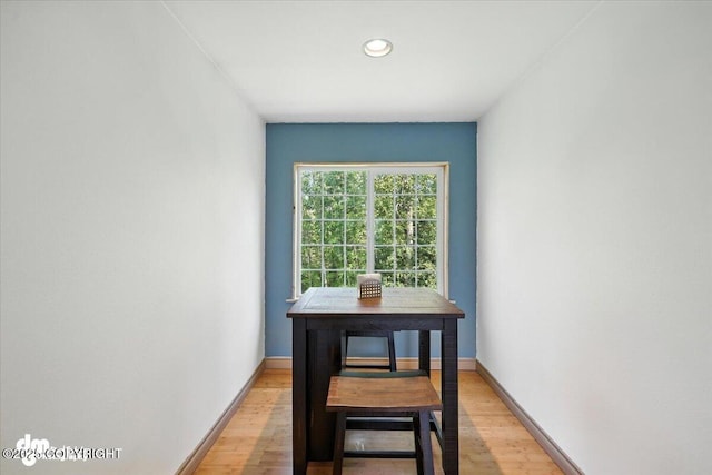 2436 N Hope Cir, Palmer, AK 99645 - dining space with light wood-type flooring and recessed lighting