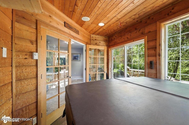 2436 N Hope Cir, Palmer, AK 99645 - rec room featuring healthy amount of natural light and wooden ceiling