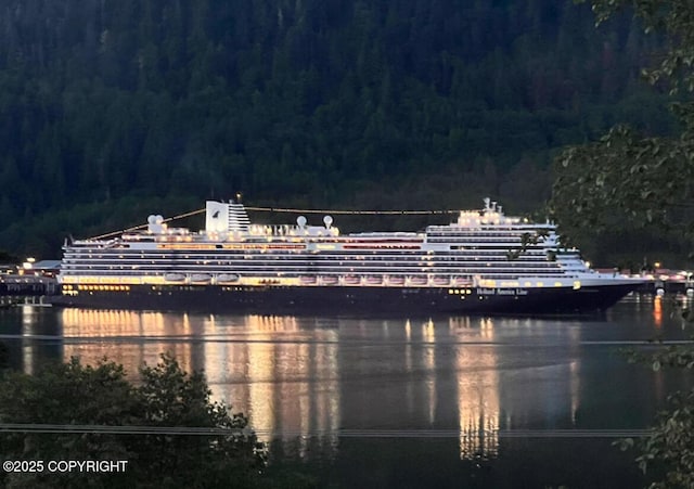 2703 David St, Juneau, AK 99801 - water view with a heavily wooded area