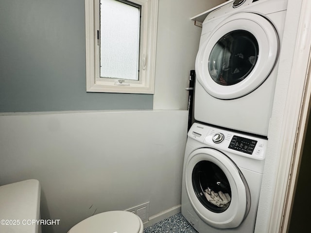 2703 David St, Juneau, AK 99801 - laundry room with stacked washer / drying machine