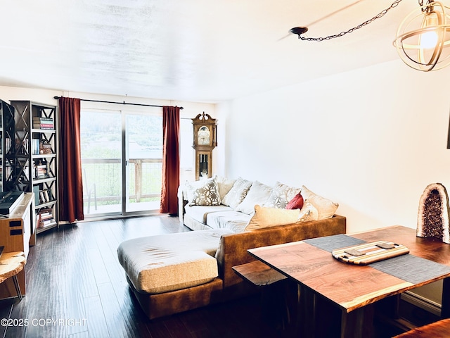2703 David St, Juneau, AK 99801 - living area with hardwood / wood-style floors