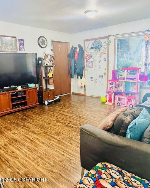 515 Maple Ave, Kodiak, AK 99615 - living room with wood finished floors
