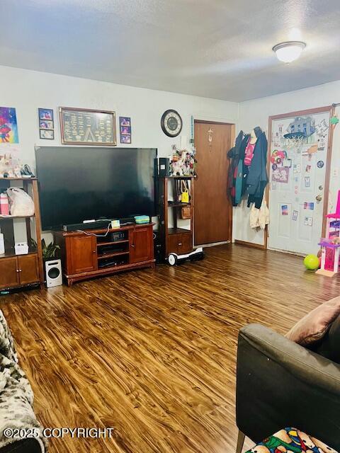 515 Maple Ave, Kodiak, AK 99615 - living area with wood finished floors