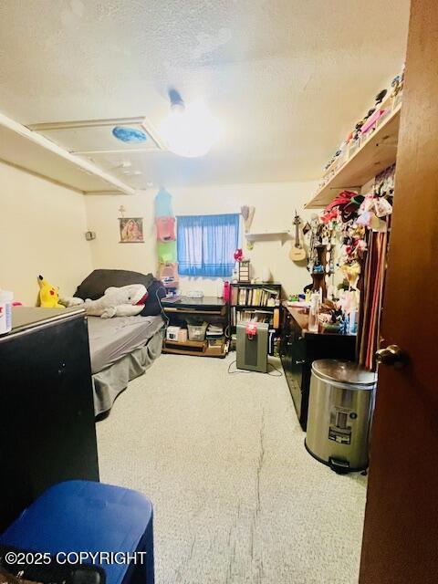 515 Maple Ave, Kodiak, AK 99615 - bedroom featuring carpet flooring and a textured ceiling