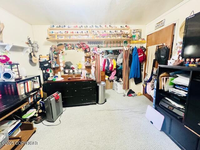 515 Maple Ave, Kodiak, AK 99615 - miscellaneous room featuring carpet flooring