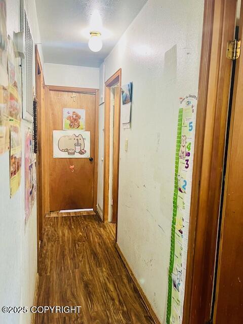 515 Maple Ave, Kodiak, AK 99615 - hallway with wood finished floors