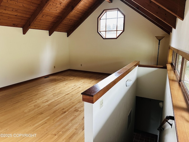 9238 Emily Way, Juneau, AK 99801 - staircase with wood finished floors and wood ceiling