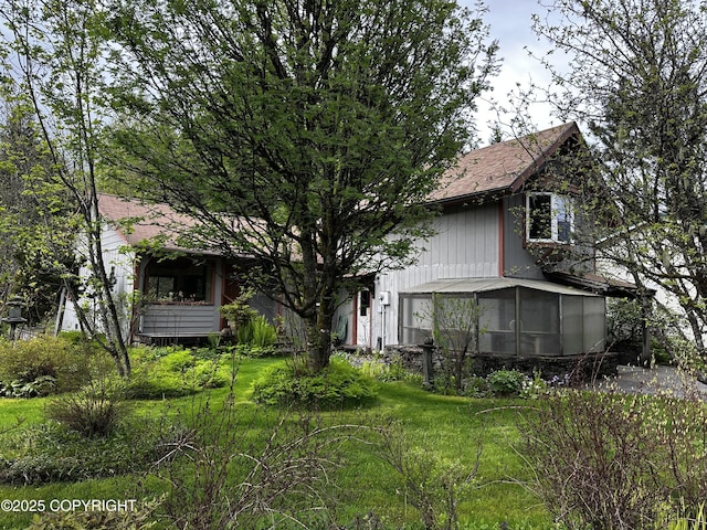 9238 Emily Way, Juneau, AK 99801 - back of house with a sunroom