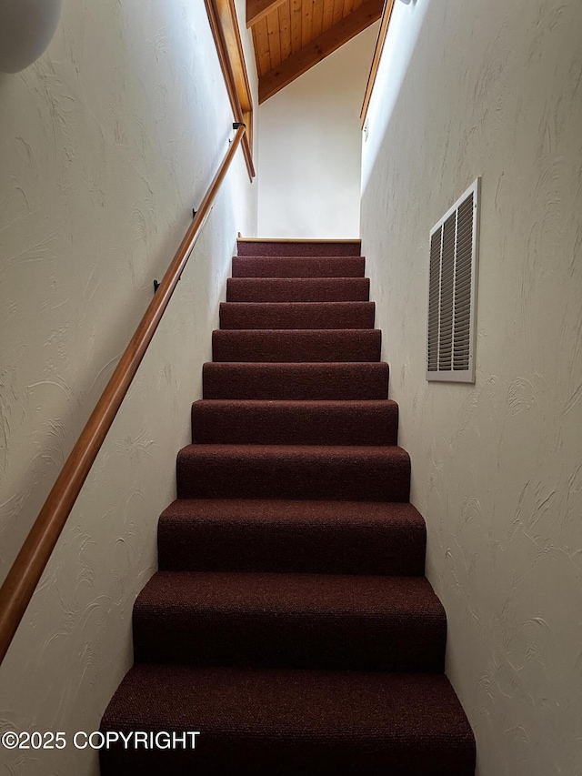 9238 Emily Way, Juneau, AK 99801 - staircase with vaulted ceiling