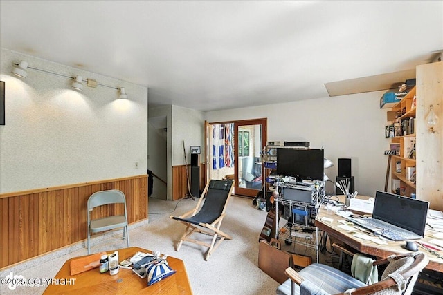 63735 Caribou Ln, Hope, AK 99605 - office space featuring wainscoting and wooden walls
