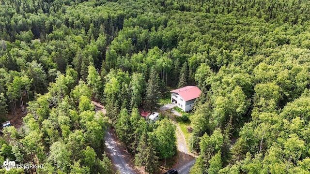 63735 Caribou Ln, Hope, AK 99605 - view from above of property featuring a forest