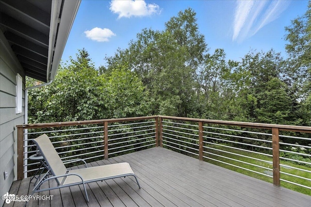 12220 Shiloh Rd, Anchorage, AK 99516 - view of wooden terrace