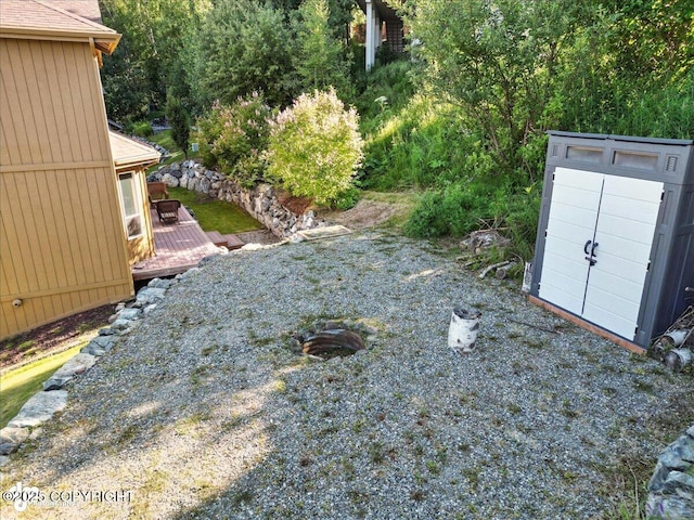 1677 Circlewood Dr, Anchorage, AK 99516 - view of yard featuring a wooden deck