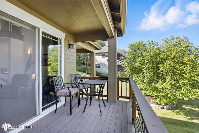 1677 Circlewood Dr, Anchorage, AK 99516 - deck with a lawn