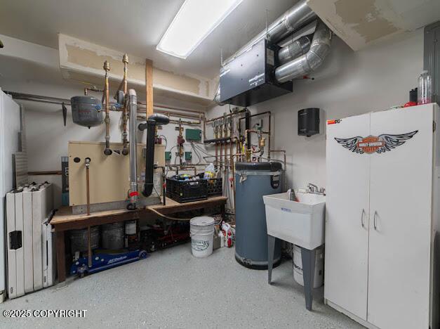 1207 Portside Dr, Kenai, AK 99611 - utilities featuring water heater and a sink