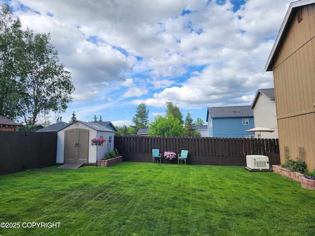 3920 Red Talon Dr, Anchorage, AK 99507 - fenced backyard featuring a shed