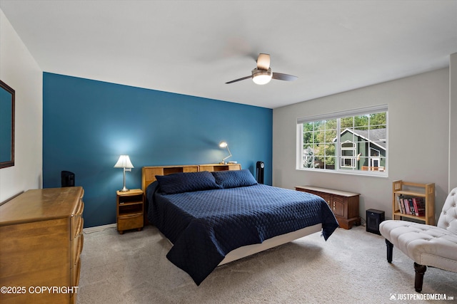 2943 Kingfisher Dr, Anchorage, AK 99502 - carpeted bedroom featuring ceiling fan