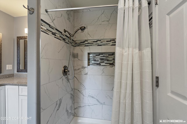 2943 Kingfisher Dr, Anchorage, AK 99502 - full bath featuring tiled shower and vanity