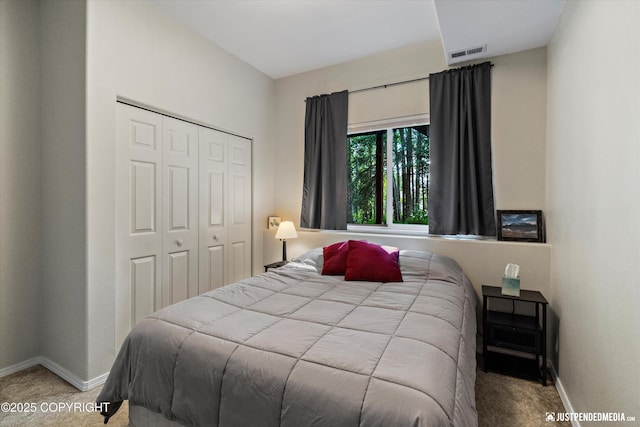 2943 Kingfisher Dr, Anchorage, AK 99502 - bedroom with carpet floors and a closet