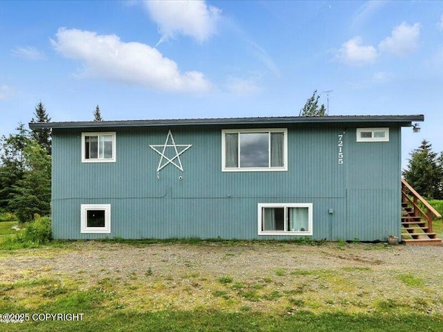 72155 Shannon Rd, Anchor Point, AK 99556 - view of home's exterior with stairs