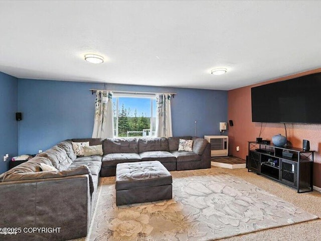 72155 Shannon Rd, Anchor Point, AK 99556 - living room with a wall unit AC