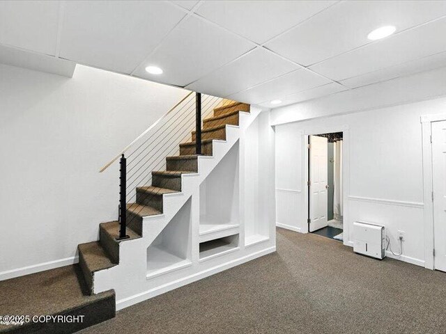 72155 Shannon Rd, Anchor Point, AK 99556 - staircase with recessed lighting and carpet