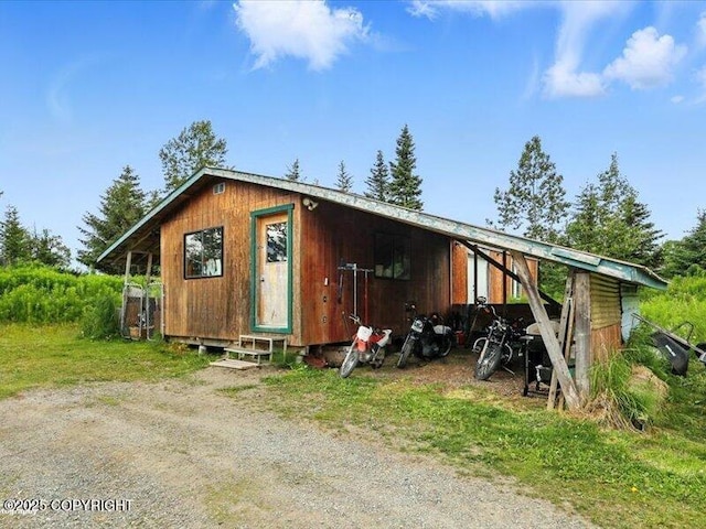72155 Shannon Rd, Anchor Point, AK 99556 - view of outbuilding featuring entry steps