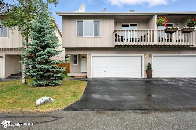 2608 Lauren Creek Loop # 4, Anchorage, AK 99507 - multi unit property featuring a balcony, driveway, and an attached garage