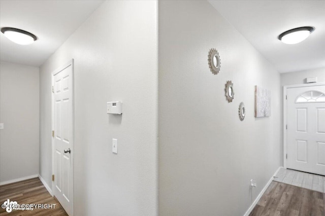 2608 Lauren Creek Loop # 4, Anchorage, AK 99507 - hallway featuring wood finished floors