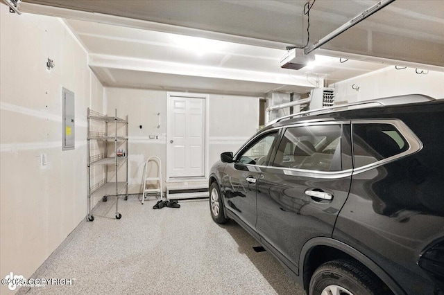 2608 Lauren Creek Loop # 4, Anchorage, AK 99507 - garage with a garage door opener and electric panel