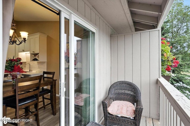 2608 Lauren Creek Loop # 4, Anchorage, AK 99507 - balcony featuring a sink
