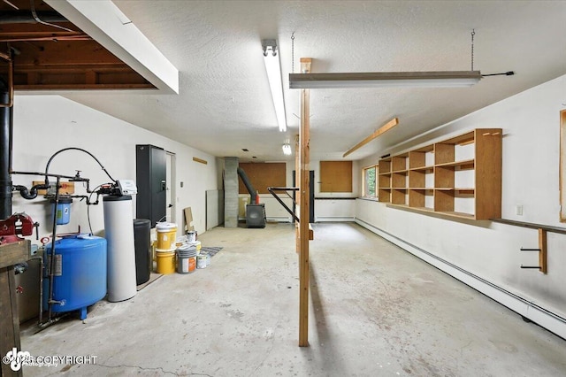 3291 N Edgewater Dr, Wasilla, AK 99623 - garage with a baseboard radiator