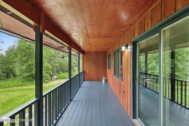 3291 N Edgewater Dr, Wasilla, AK 99623 - wooden deck featuring a yard