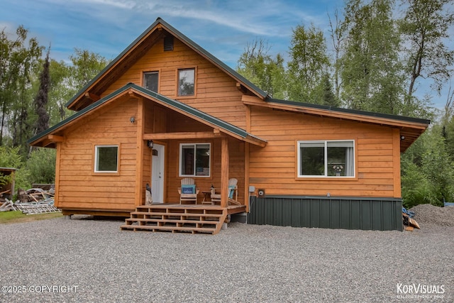 14327 E Birch Cir, Talkeetna, AK 99676 - back of house with a deck