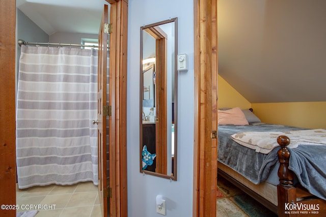 14327 E Birch Cir, Talkeetna, AK 99676 - tiled bedroom with lofted ceiling