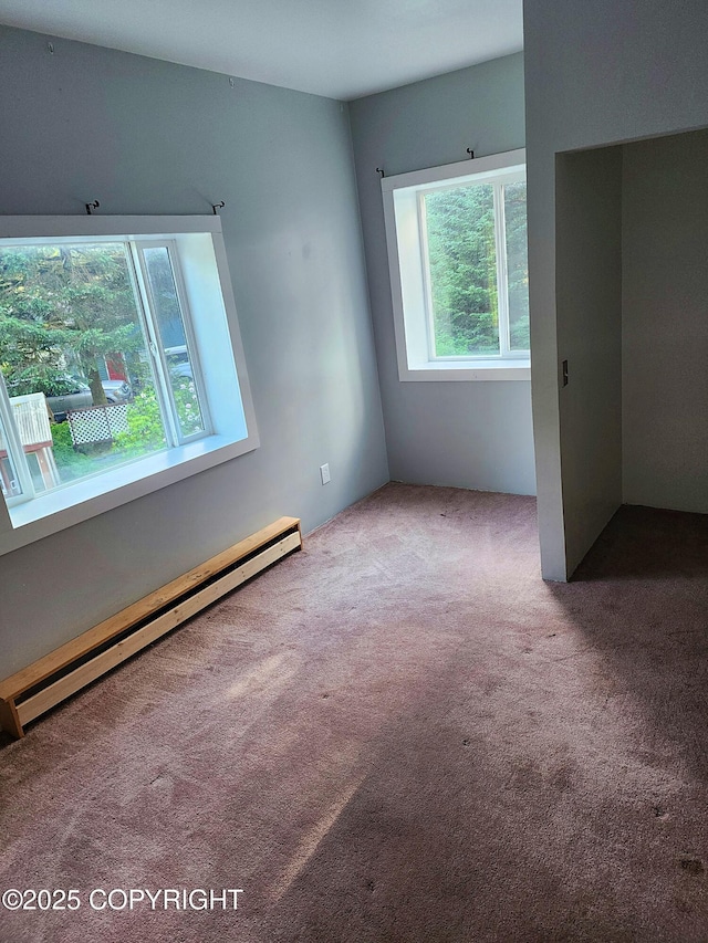 3043 Lakeview Dr, Kodiak, AK 99615 - unfurnished bedroom with baseboard heating and carpet