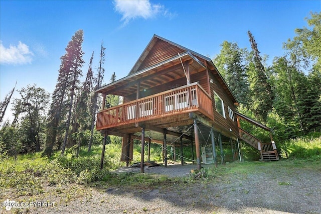 34494 Grizzly Ln, Sterling, AK 99672 - view of property exterior with a deck