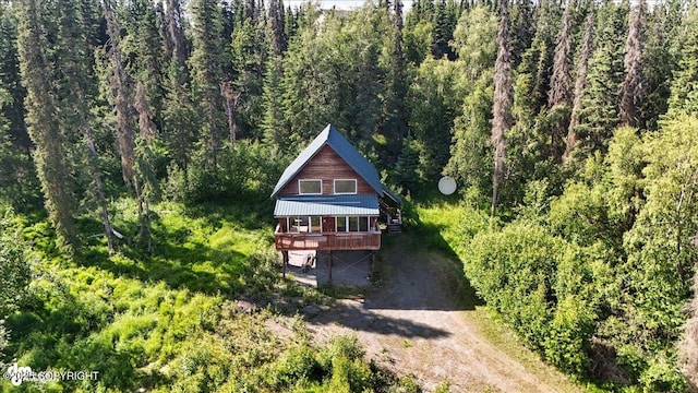 34494 Grizzly Ln, Sterling, AK 99672 - view from above of property with a forest