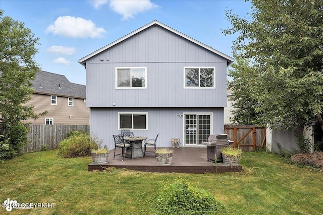 3709 Encore Cir, Anchorage, AK 99507 - back of house featuring a fenced backyard and a patio