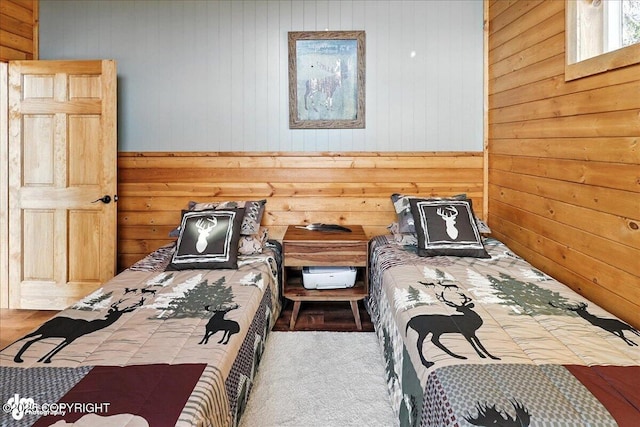 23634 Kasilof River Cir, Kasilof, AK 99610 - bedroom featuring wood walls and carpet