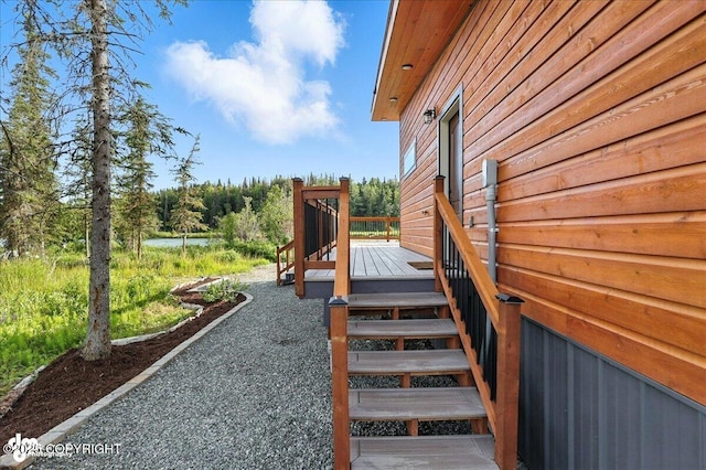 23634 Kasilof River Cir, Kasilof, AK 99610 - view of yard featuring a wooden deck