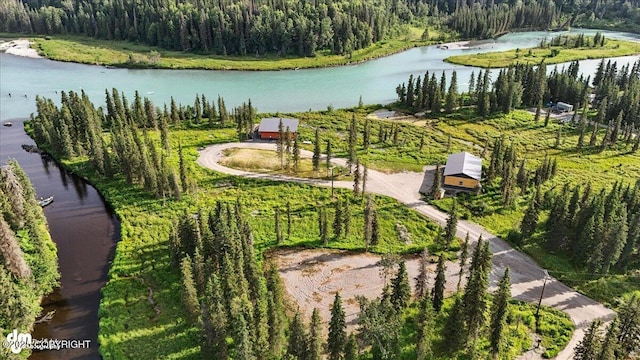 23634 Kasilof River Cir, Kasilof, AK 99610 - view of property's community featuring a wooded view and a water view