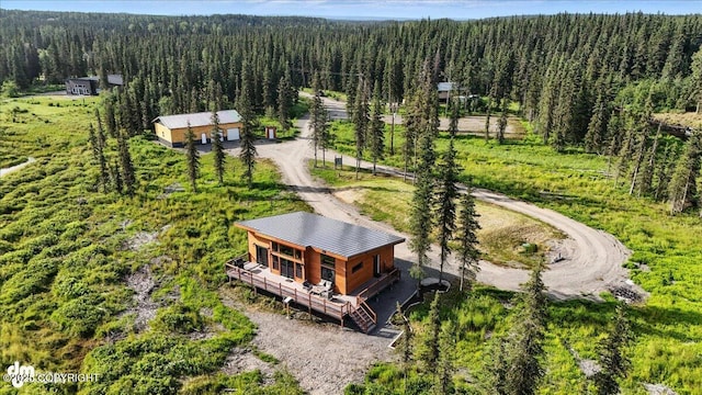 23634 Kasilof River Cir, Kasilof, AK 99610 - aerial view of property and surrounding area featuring a forest