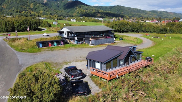 59217 E E End Rd, Homer, AK 99603 - aerial view of property and surrounding area featuring mountains