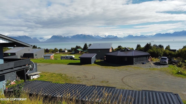 59217 E E End Rd, Homer, AK 99603 - view of yard featuring a water and mountain view
