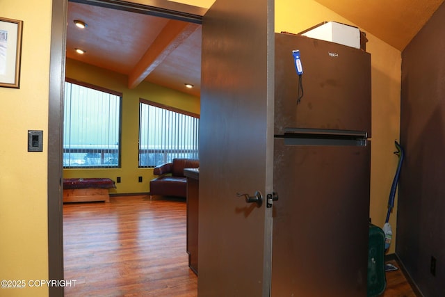 59217 E E End Rd, Homer, AK 99603 - hall with wood finished floors and recessed lighting
