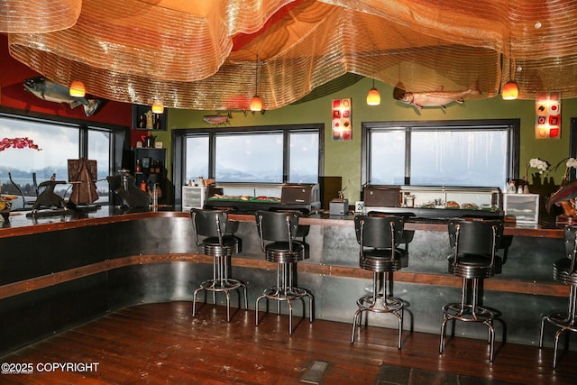 59217 E E End Rd, Homer, AK 99603 - indoor dry bar with hardwood / wood-style floors