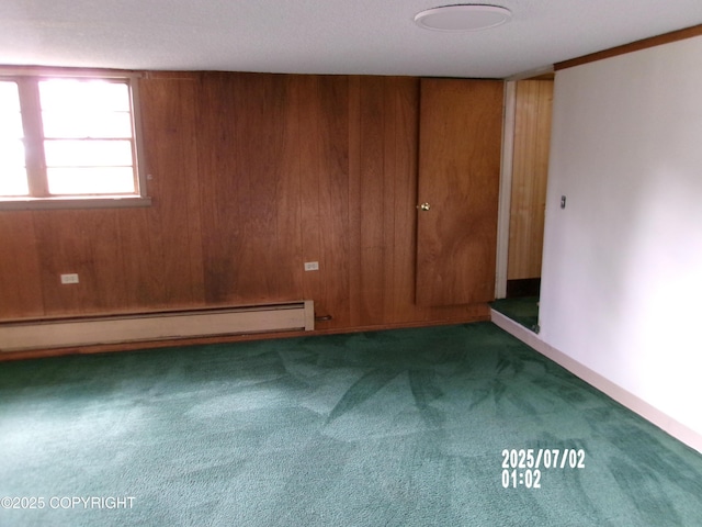 5731 College Dr, Anchorage, AK 99504 - empty room with baseboard heating and carpet floors