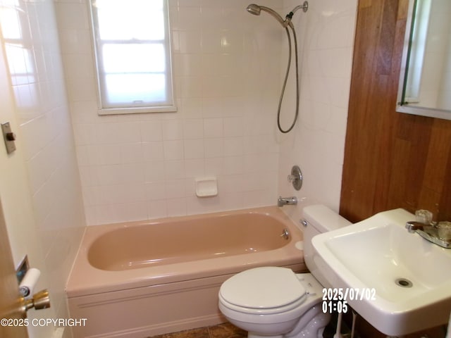5731 College Dr, Anchorage, AK 99504 - full bathroom featuring toilet and shower / bath combination