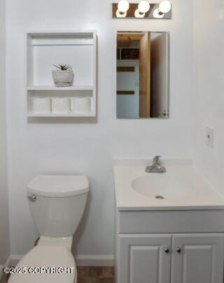 8011 Stewart Mountain Dr, Eagle River, AK 99577 - bathroom featuring vanity and toilet